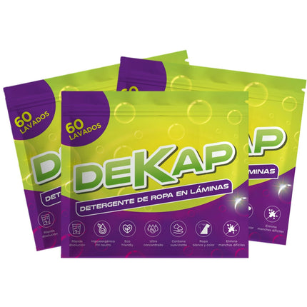 Pack X3 Detergente de Ropa en Láminas