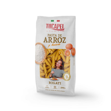 Fideo Pasta de Arroz Rigati Bolsa