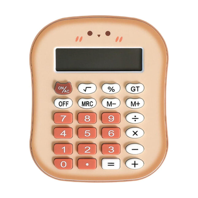 Calculadora Pequeña De Pan, Ligera, Compacta Y Bonita, Ideal Para Oficina, Hogar Y Escuela, Color Caramelo.