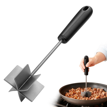 Picadora y machacadora de carne Coinicxcel 304 de acero inoxidable, 25 cm
