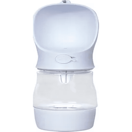 Botella agua portátil mascotas 258ml color blanco