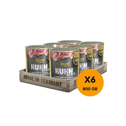 Display 6 unidades Alimento Super Premium Para Perros Sabor Pollo con Pato 800gr