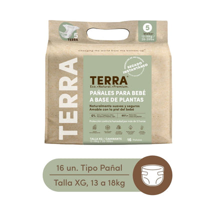 Pañales Biodegradables Talla Xg 16 Un