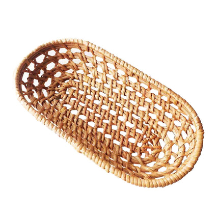 Cesta De Mimbre Para Pan, Cesta Tejida De Mimbre Para Verduras, Aperitivos, Frutas, Grande