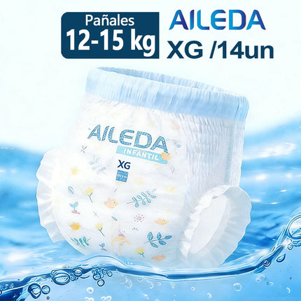 Pañales Pants Aileda Infantil Aileda - Tamaño XG (12-15 Kg) 14 Unidades Paquete Portátil Sin Género Específico