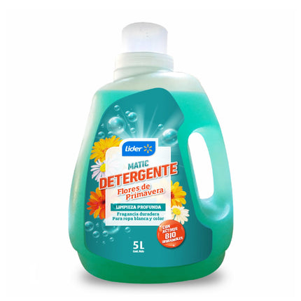 Detergente Líquido Flores de Primavera Botella, 5 L