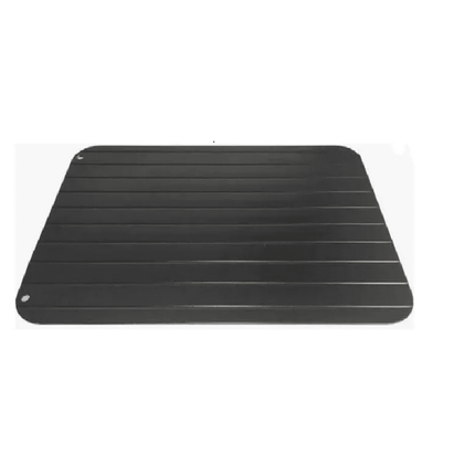 Tabla Para Descongelar Rápido Carne, Pollo, Comida, Etc. Geométrico Negro