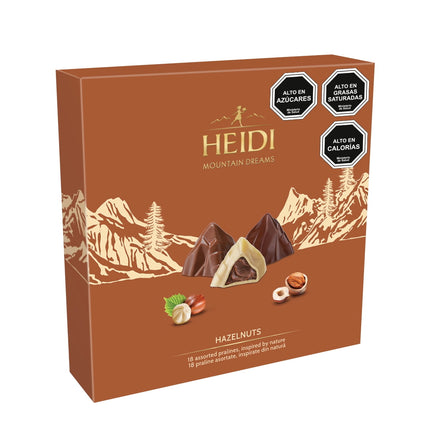 Estuche Choc. bombones mountain dreams hazelnuts 150g