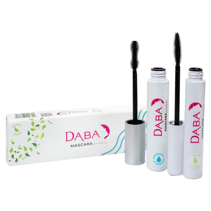 Máscara Dabalash Daba Duo, impermeable y suave, vegana, muy negra