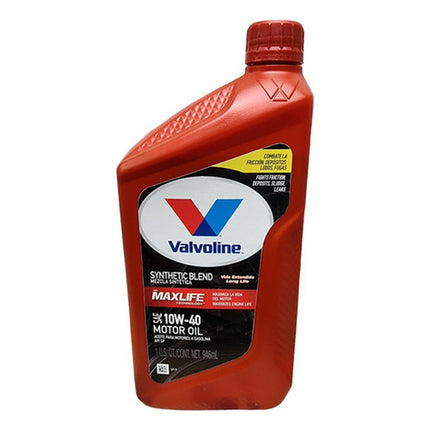 Aceite Motor 10w40 Valvoline Maxlife Semi Sintético 1 Litro