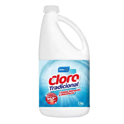 Cloro Líquido Tradicional Botella, 2 kg
