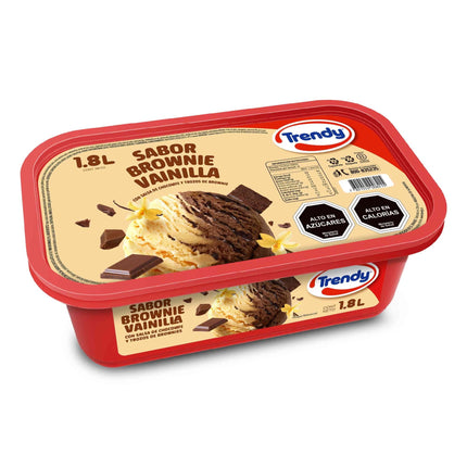 Cassata Brownie Vainilla, 1.8 L - Trendy | Apishop