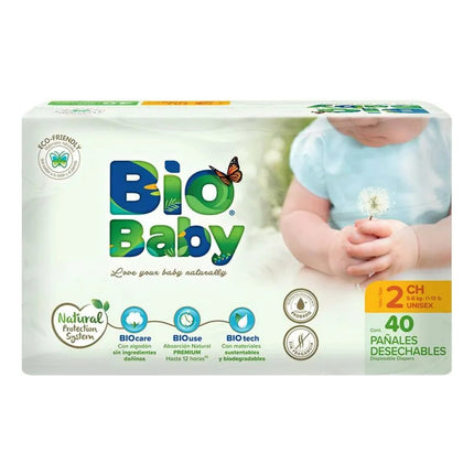 Pañales Biobaby Unisex Etapa 2 Chico 40 Piezas