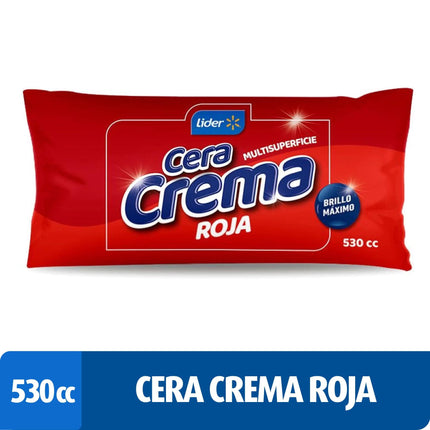 Cera Crema Roja Bolsa, 530 ml