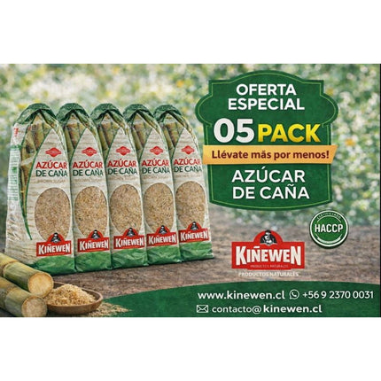 5-pack Azúcar de Caña Kiñewen