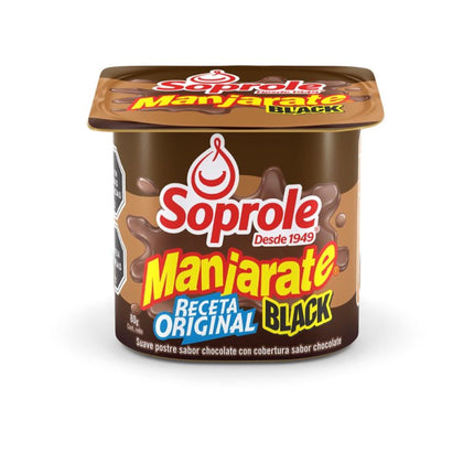 Postre Manjarate Chocolate Receta Original Black Pote, 80 g | Apishop