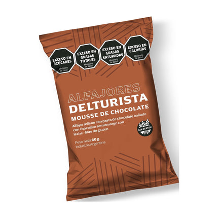 Alfajor Mousse de chocolate 60 gr