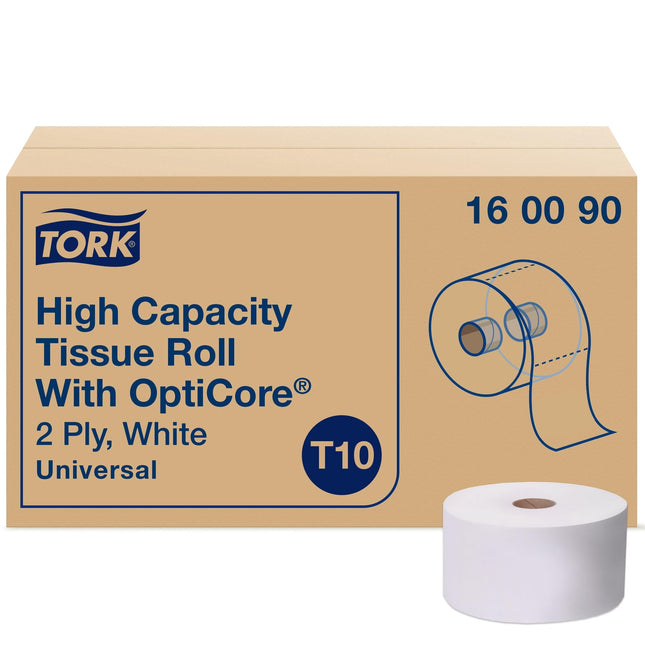 Papel higiénico Tork OptiCore® T10 de tamaño mediano, 2 capas, 12 x 2000 hojas