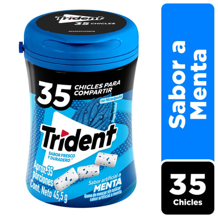Chicle Botella Sabor Menta 35 Un, 45,5 g
