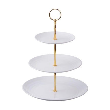 Soporte Para Postres, Bandeja Para Aperitivos Y Galletas De 3 Niveles Para Fiestas De Cumpleaños, Celebración, Pilar áureo