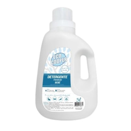 Detergente Líquido Premium Nobel Bebé 3 Litros - Hipoalergénico, Enzimático y Biodegradable
