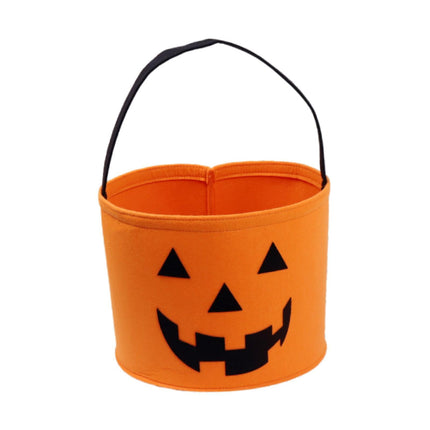 Cubo De Dulces De Halloween, Suministros Para Fiestas De Halloween, Recuerdos Para La Sala De Estar, Color Naranja