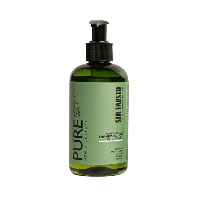 Shampoo Pure D-Tox Sir Fausto 250 ml – Limpieza fresca para cuero cabelludo sensible