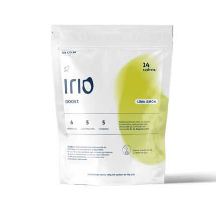 Electrolitos Bebida Hidratante Irio 14x Sabor Lima Limón