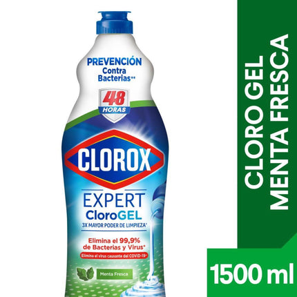 Cloro en Gel Menta Fresca Botella, 1500 ml