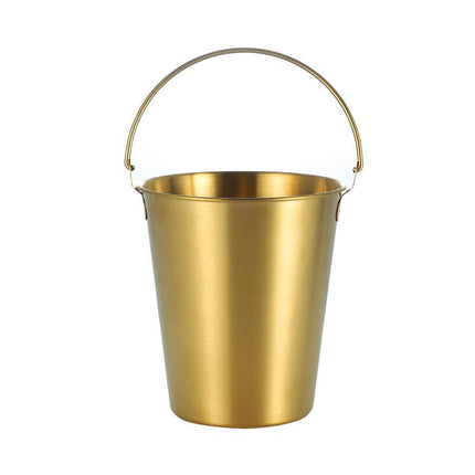 Cubitera De Hielo, Herramienta De Refrigeración, Comedor, Duradera Para Fiesta, Bar, Cubo De Hielo, Contenedor Dorado