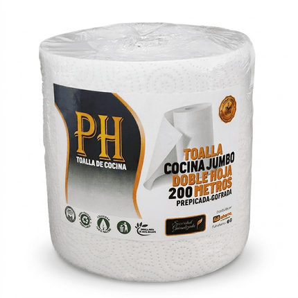 PH TOALLA COCINA JUMBO DOBLE HOJA 200 mt 6 unidades