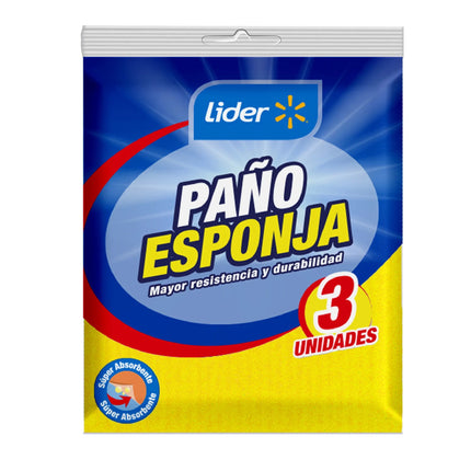 Paño Esponja, 3 Un