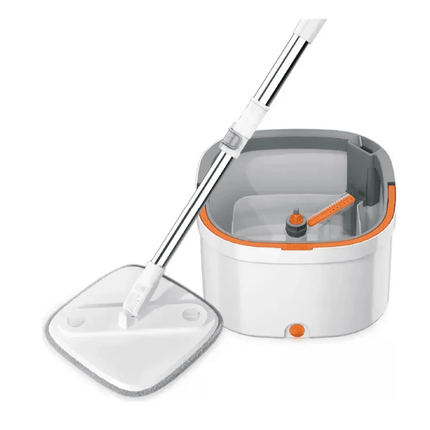 Mopa Trapeadora 360 Super Mop Lite | Sistema De Auto-Lavado Y Secado | Balde Con Centrifugado | Cabezal De Algodón Ultra Suave | Limpieza Eficiente Sin Esfuerzo