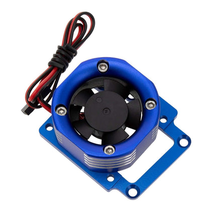 Ventilador De Refrigeración De Metal Con Disipación De Calor Del Motor 1:8 Para 4WD Sledge Monster Truck Azul Oscuro