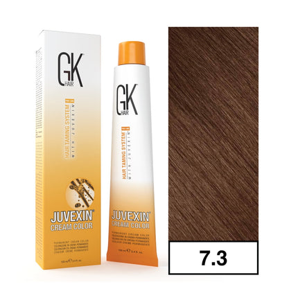 - Tintura Cream Color Permanente Vegana 100ml + Oxidante - 7.3 Rubio Dorado