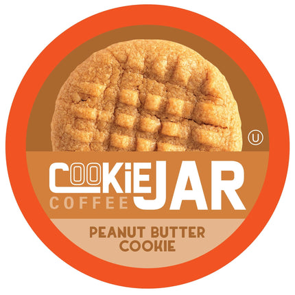Tarro de galletas Coffee Pods sabor mantequilla de cacahuete 40 para Keurig