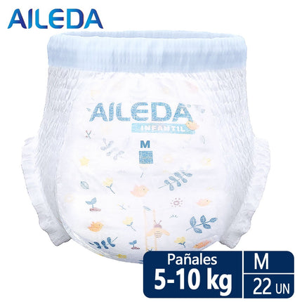 Pañales Pants Aileda Infantil Tamaño M 5-10kg22 Unidades Género Sin Género Paquete Fácil De Llevar