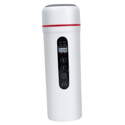 Hervidor De Agua Eléctrico Portátil Para Coche, 12 V, 24 V, 400 Ml, Para Calentar Café, Té, Color Blanco