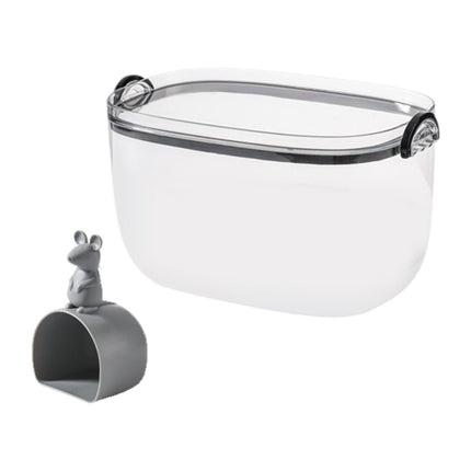 Contenedor De Almacenamiento De Arroz Con Tapa, Contenedor De Cereales Para Encimera, Cocina Del Hogar, 5 Kg, Color Negro