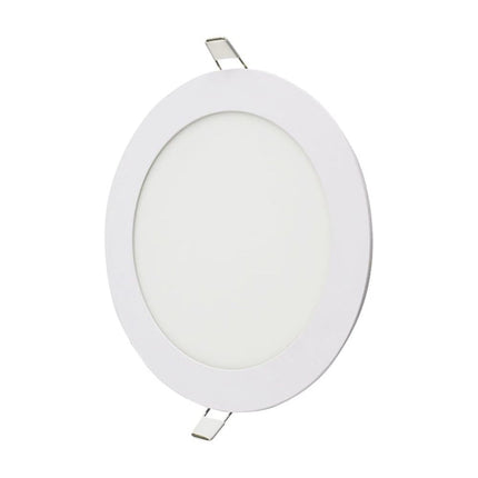 Embutido Led Redondo Marco Blanco 12w Luz Calida