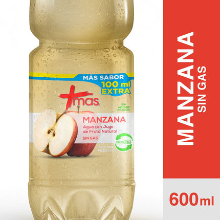 Agua Saborizada Mas Manzana Sin Gas 600 ml