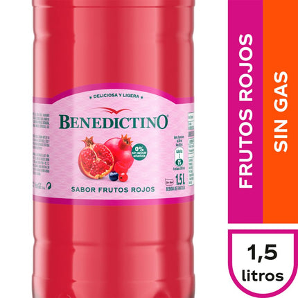 Agua Saborizada Benedictino Frutos Rojos 1.5 L