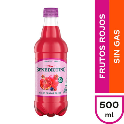Agua Saborizada Benedictino Frutos Rojos 500 ml