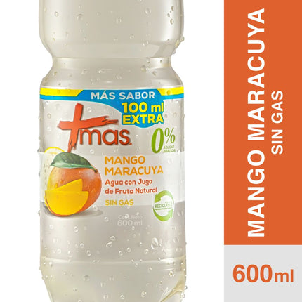 Agua Saborizada Mas Mango Maracuyá Sin Gas 600 ml