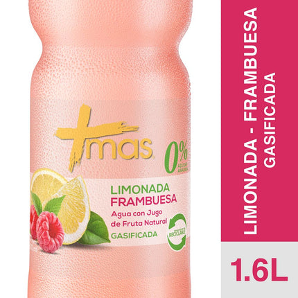 Agua Saborizada Mas Limonada Frambuesa Gasificada 1.6 L