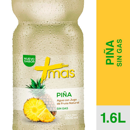 Agua Saborizada Mas Piña Sin Gas 1.6 L