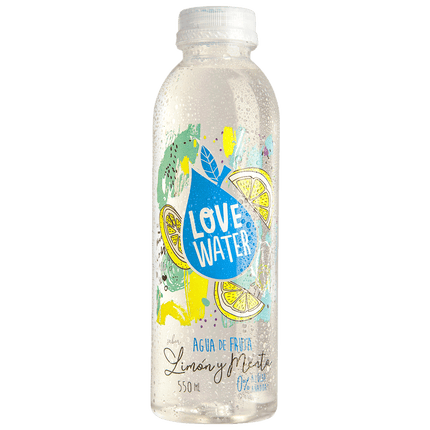Agua Saborizada Love Water Menta & Limón 500 cc