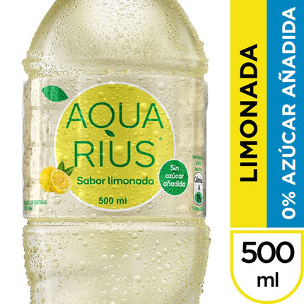 Agua Saborizada Aquarius 0% Azúcar Limonada 500 cc