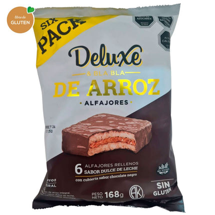 Alfajor de Arroz Deluxe & Bla Bla Dulce de Leche 168 g 6 un.
