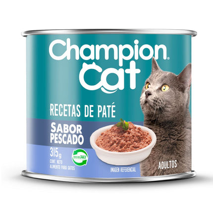 Alimento Húmedo Gato Adulto Champion Cat Paté Pescado 315 g
